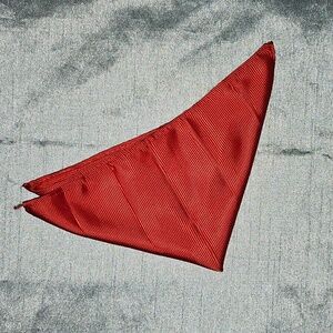 Red Satin Pocket Hanky